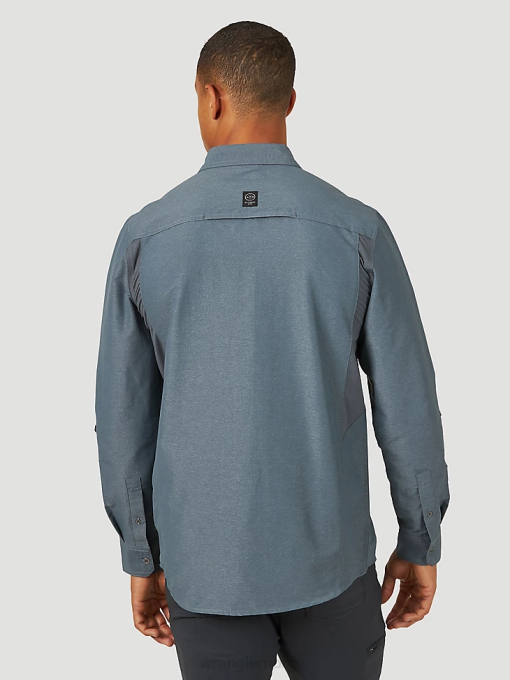 klær nei Wrangler menn atg mix material skjorte turbulens (nsb89tn) 8V40380