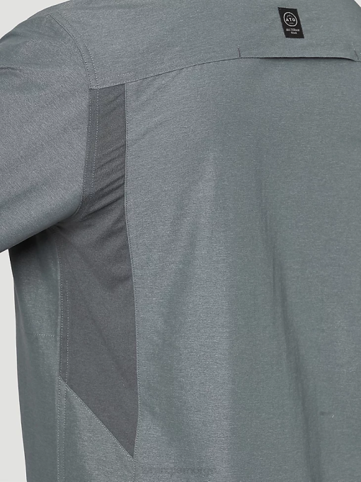 klær nei Wrangler menn atg mix material skjorte turbulens (nsb89tn) 8V40380