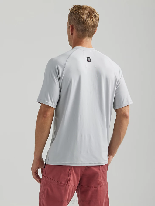 klær nei Wrangler menn atg ytelse strikket skjorte havnetåke (112331282) 8V40290