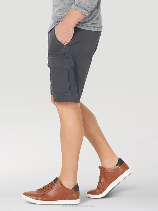 klær nei Wrangler menn autentikk stretch cargo short antrasitt (10zm6acah) 8V40559