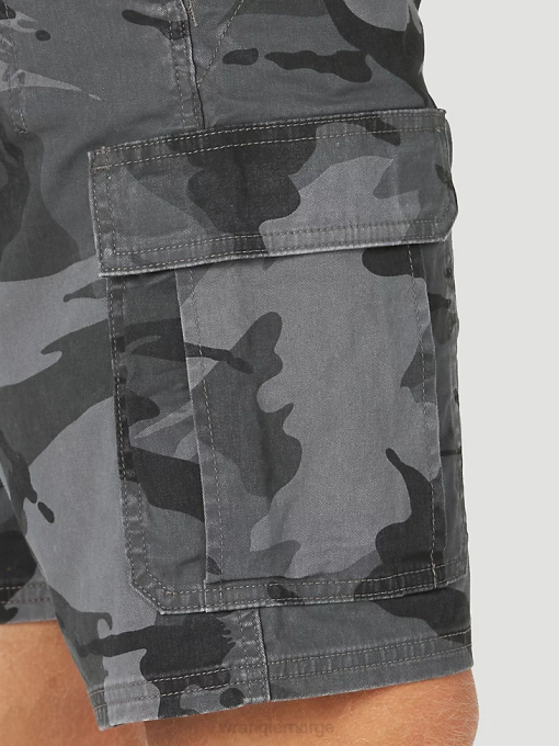 klær nei Wrangler menn autentikk stretch cargo short antrasitt camo (10zm6acgl) 8V40562