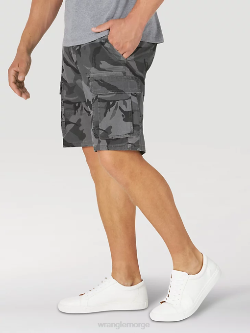 klær nei Wrangler menn autentikk stretch cargo short antrasitt camo (10zm6acgl) 8V40562