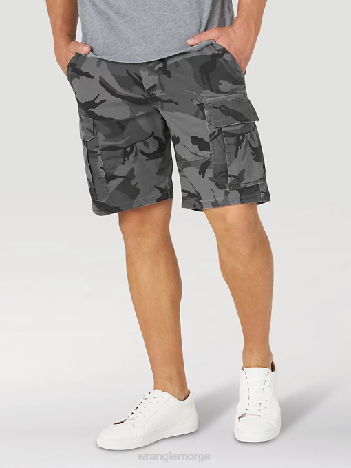 klær nei Wrangler menn autentikk stretch cargo short antrasitt camo (10zm6acgl) 8V40562