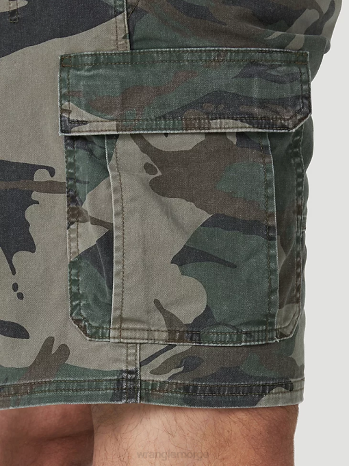 klær nei Wrangler menn autentikk stretch cargo short grønn camo (10zm6acgb) 8V40561