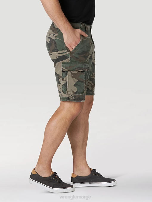 klær nei Wrangler menn autentikk stretch cargo short grønn camo (10zm6acgb) 8V40561