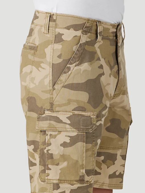 klær nei Wrangler menn autentikk stretch cargo short jungel almwood camo (112316283) 8V40560