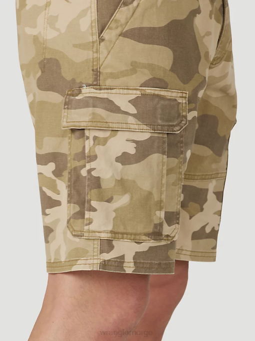 klær nei Wrangler menn autentikk stretch cargo short jungel almwood camo (112316283) 8V40560