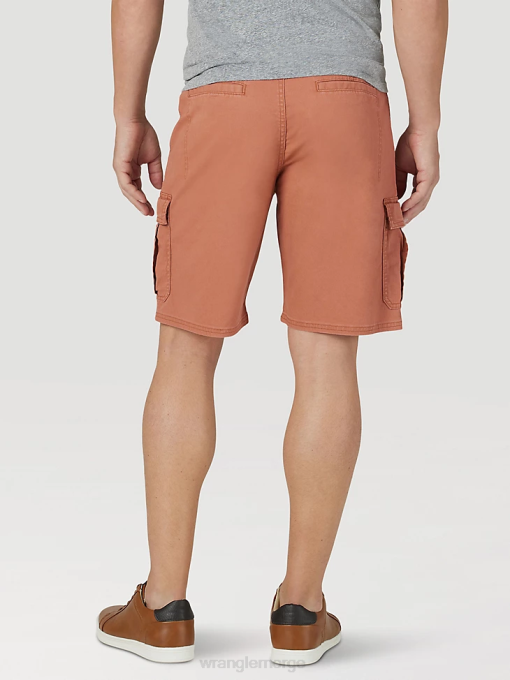 klær nei Wrangler menn autentikk stretch cargo short kobberbrun (112316284) 8V40555