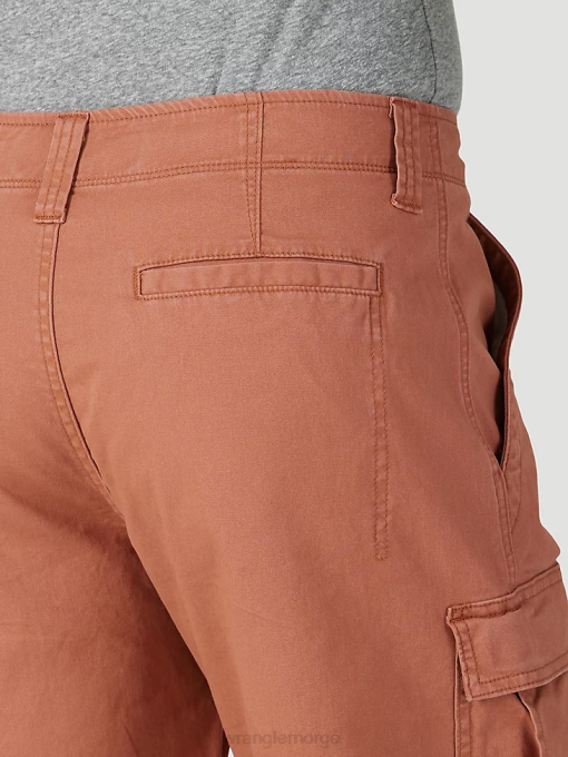 klær nei Wrangler menn autentikk stretch cargo short kobberbrun (112316284) 8V40555