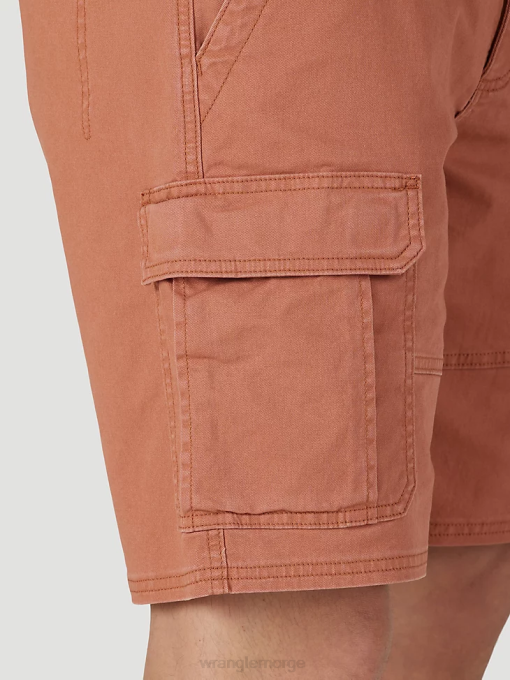 klær nei Wrangler menn autentikk stretch cargo short kobberbrun (112316284) 8V40555