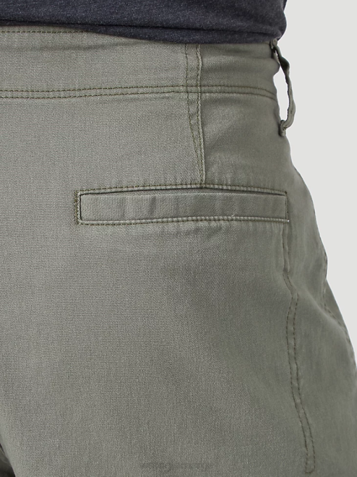 klær nei Wrangler menn autentikk stretch cargo short støvete oliven (10zm6acdo) 8V40556