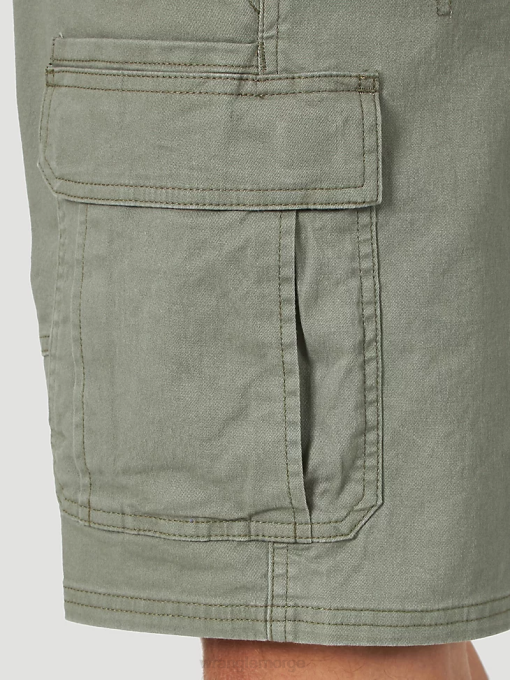klær nei Wrangler menn autentikk stretch cargo short støvete oliven (10zm6acdo) 8V40556