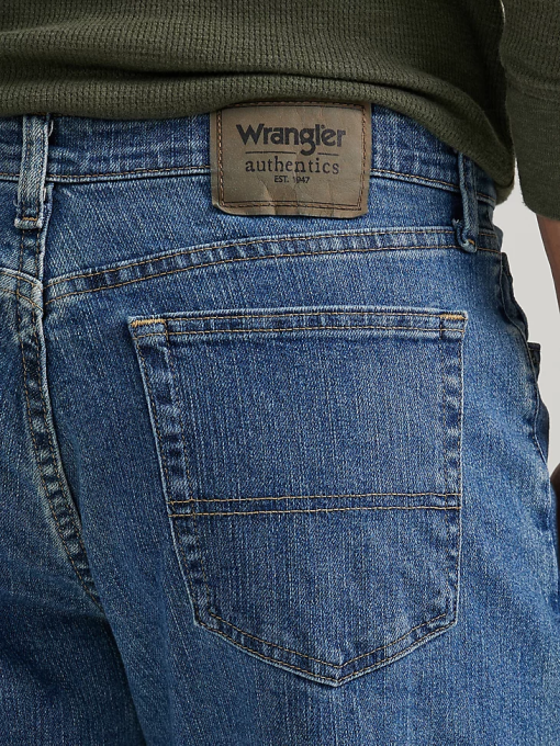 klær nei Wrangler menn autentisk avslappet passform comfort flex jean lett steinvask (zm3cssl) 8V40197