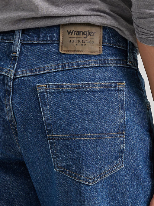 klær nei Wrangler menn autentisk avslappet passform flex jean mørk steinvask (10zm200dx) 8V40102