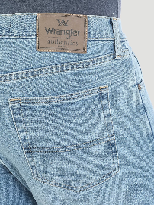 klær nei Wrangler menn autentisk avslappet passform flex jean steinvask-lys (10zm200sf) 8V40100