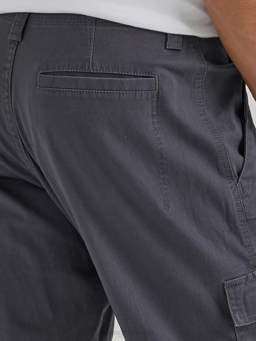 klær nei Wrangler menn autentisk avslappet stretch cargobukse antrasitt (10zm7abah) 8V40235