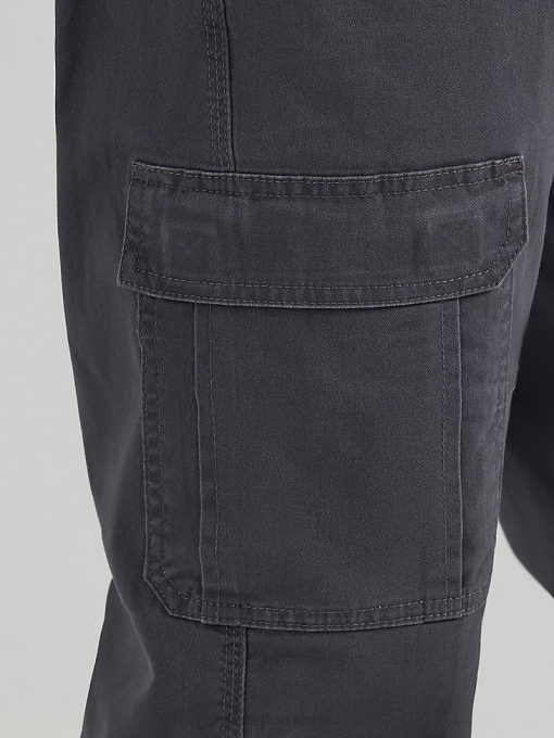 klær nei Wrangler menn autentisk avslappet stretch cargobukse antrasitt (10zm7abah) 8V40235