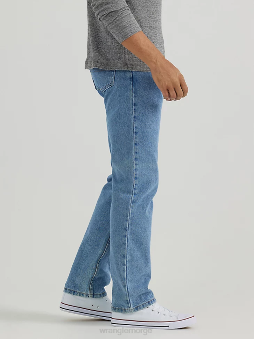 klær nei Wrangler menn autentisk bomullsjeans med normal passform lett steinvask (10zm100ls) 8V40148
