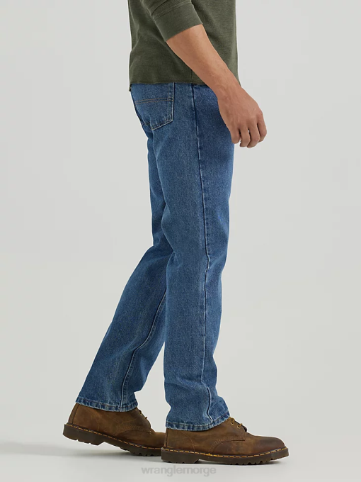 klær nei Wrangler menn autentisk bomullsjeans med normal passform steinvask mørk (10zm100sw) 8V40153