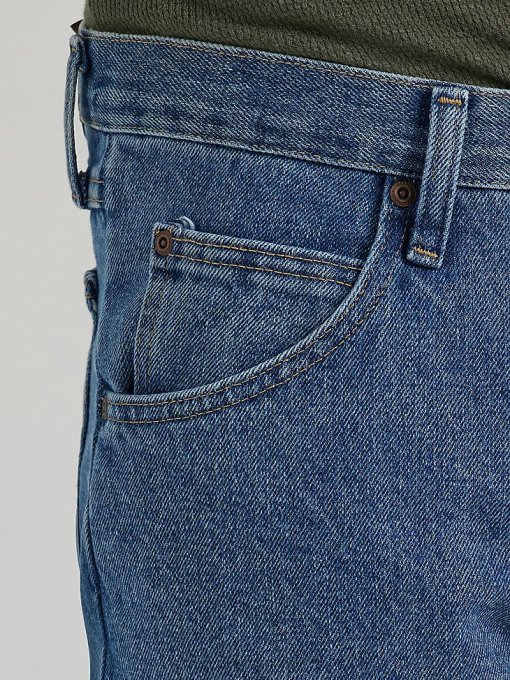 klær nei Wrangler menn autentisk bomullsjeans med normal passform steinvask mørk (10zm100sw) 8V40153