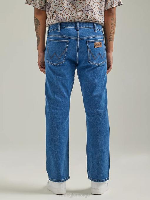 klær nei Wrangler menn autentisk bomullsjeans med normal passform svart (10zm100bk) 8V40147