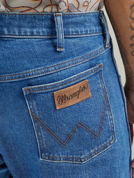 klær nei Wrangler menn autentisk bomullsjeans med normal passform svart (10zm100bk) 8V40147