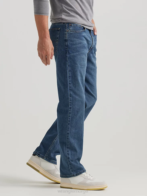 klær nei Wrangler menn autentisk normal passform komfort midje jeans blått hav (10zm1csbn) 8V40204
