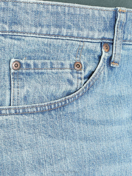 klær nei Wrangler menn autentisk normal passform komfort midje jeans krittblå (10zm1csch) 8V40206