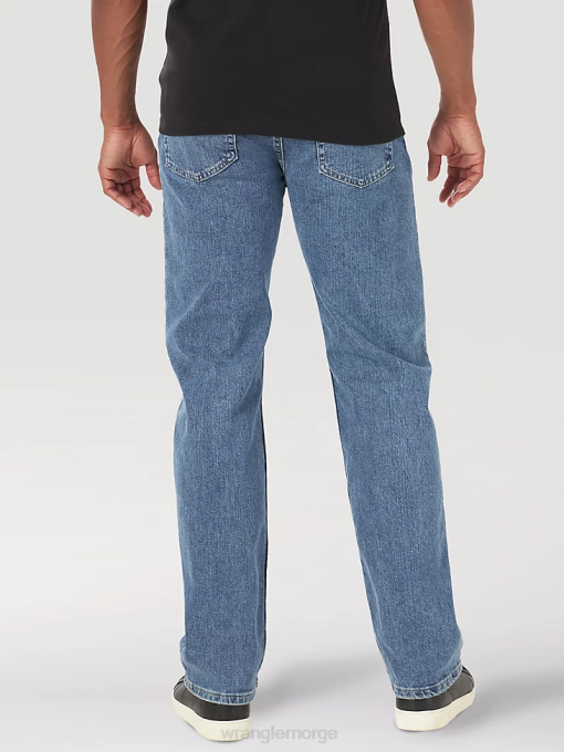 klær nei Wrangler menn autentisk normal passform komfort midje jeans lett steinvask (10zm1cssl) 8V40203