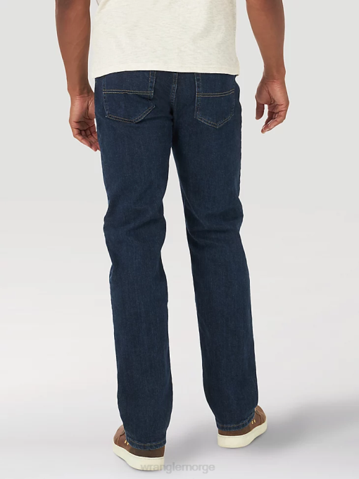 klær nei Wrangler menn autentisk normal passform komfort midje jeans mørk indigo (10zm1csdi) 8V40205