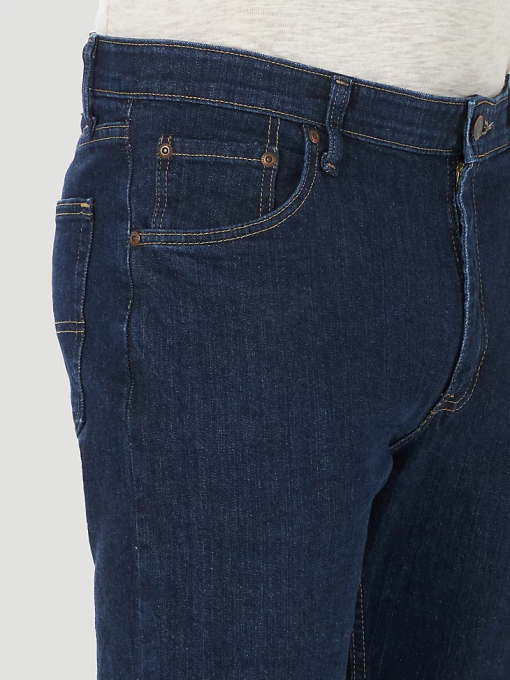 klær nei Wrangler menn autentisk normal passform komfort midje jeans mørk indigo (10zm1csdi) 8V40205