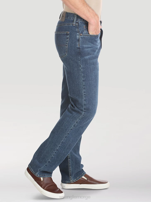 klær nei Wrangler menn autentisk regular fit flex jean blått hav (10zm100bn) 8V40127