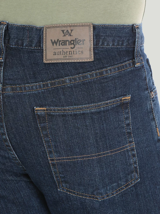 klær nei Wrangler menn autentisk regular fit flex jean indigo mørk (10zm100id) 8V40126