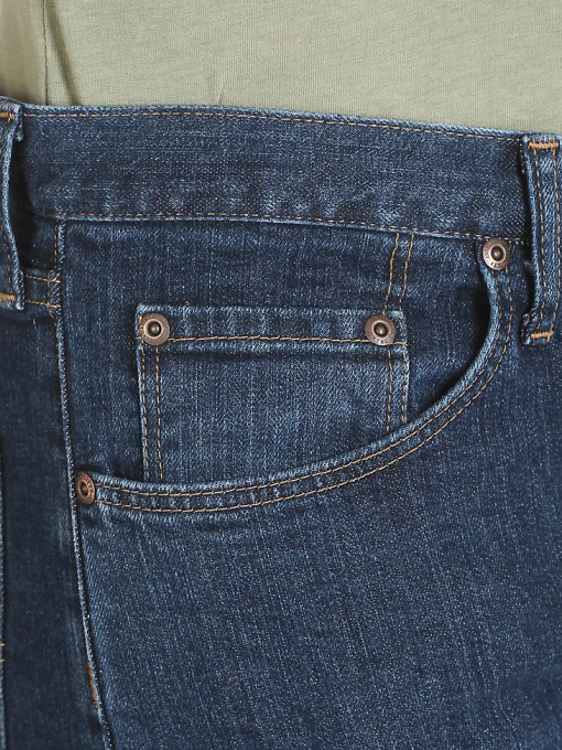 klær nei Wrangler menn autentisk regular fit flex jean indigo mørk (10zm100id) 8V40126