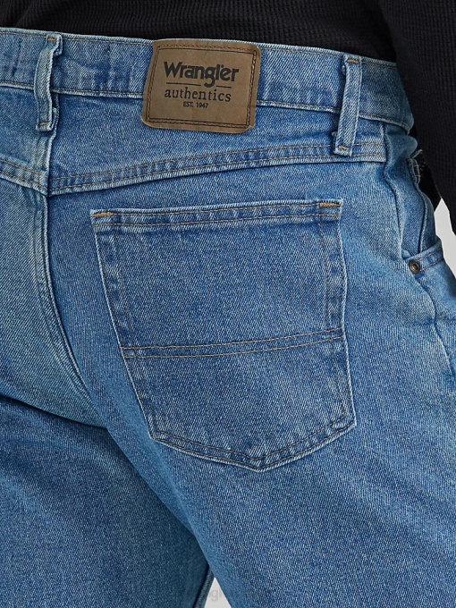 klær nei Wrangler menn autentisk regular fit flex jean lett stein (10zm100sx) 8V40132