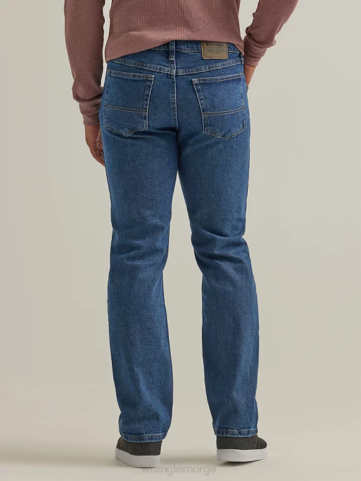 klær nei Wrangler menn autentisk regular fit flex jean mørk steinvask (10zm100dx) 8V40131