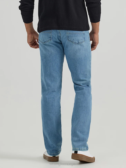 klær nei Wrangler menn autentisk regular fit flex jean steinvask-lys (10zm100sf) 8V40128