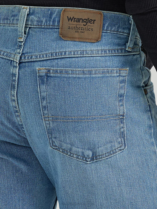 klær nei Wrangler menn autentisk regular fit flex jean steinvask-lys (10zm100sf) 8V40128