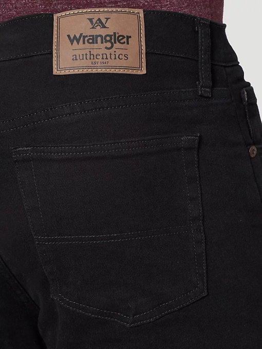 klær nei Wrangler menn autentisk regular fit flex jean svart (10zm100fb) 8V40129