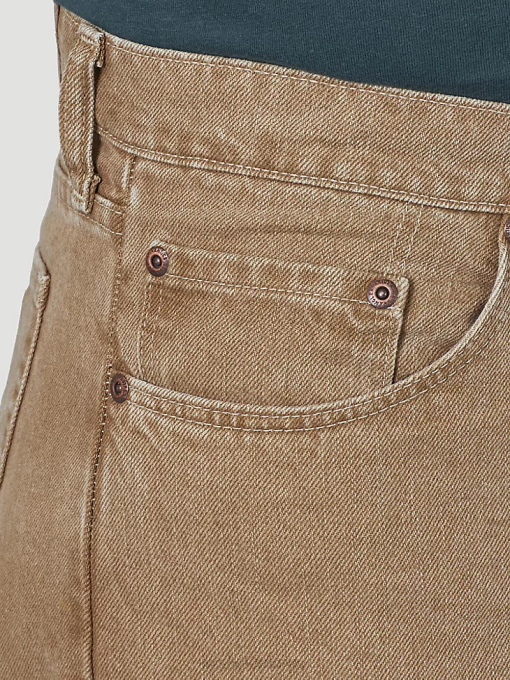 klær nei Wrangler menn autentiske bomullsjeans med avslappet passform khaki (10zm200ck) 8V40114