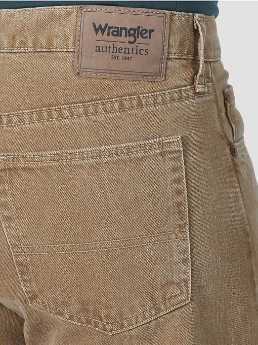 klær nei Wrangler menn autentiske bomullsjeans med avslappet passform khaki (10zm200ck) 8V40114