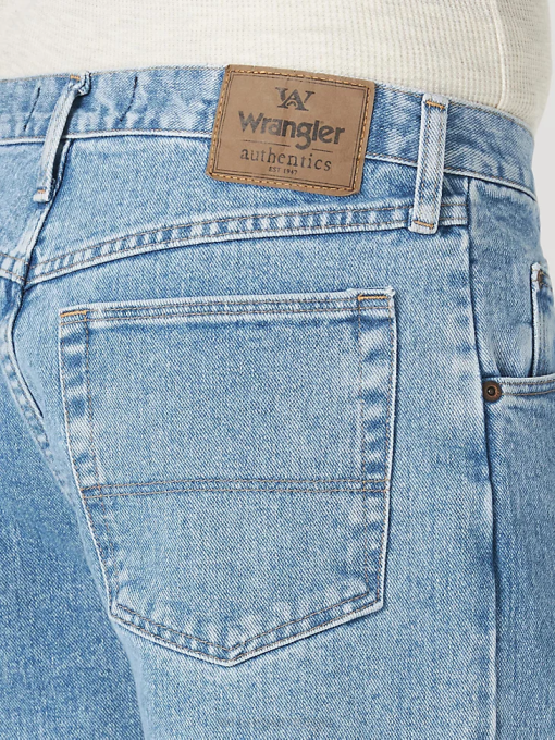 klær nei Wrangler menn autentiske bomullsjeans med avslappet passform lett steinvask (10zm200ls) 8V40112