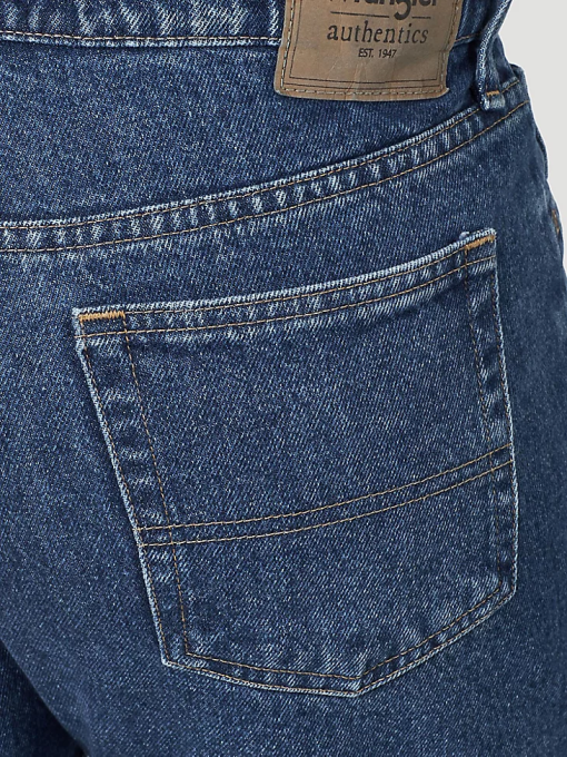 klær nei Wrangler menn autentiske bomullsjeans med avslappet passform steinvask mørk (10zm200sw) 8V40117