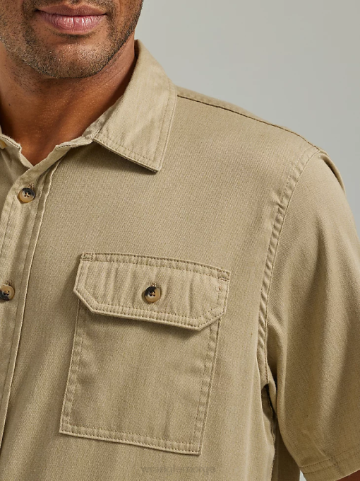 klær nei Wrangler menn episk myk flex-skjorte twill (112330683) 8V40354