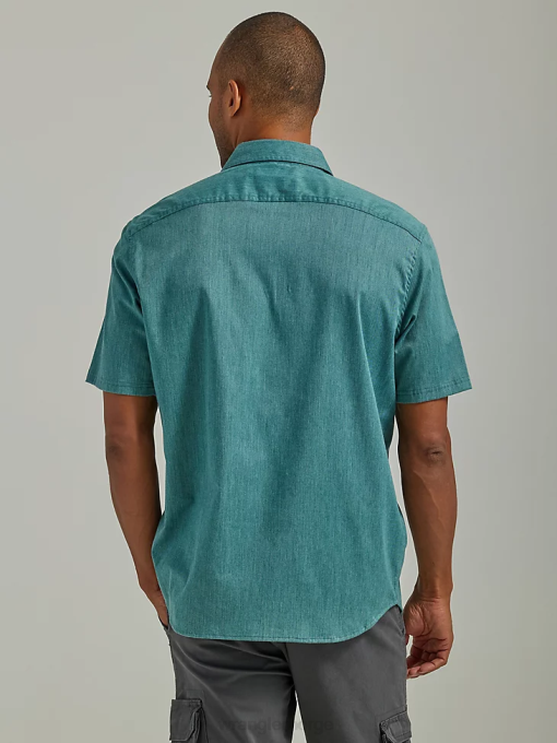 klær nei Wrangler menn episk myk twill-skjorte Pacific (112330780) 8V40359