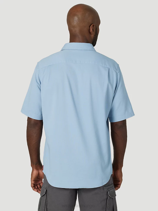 klær nei Wrangler menn episk myk twill-skjorte bleknet blå (112315227) 8V40361