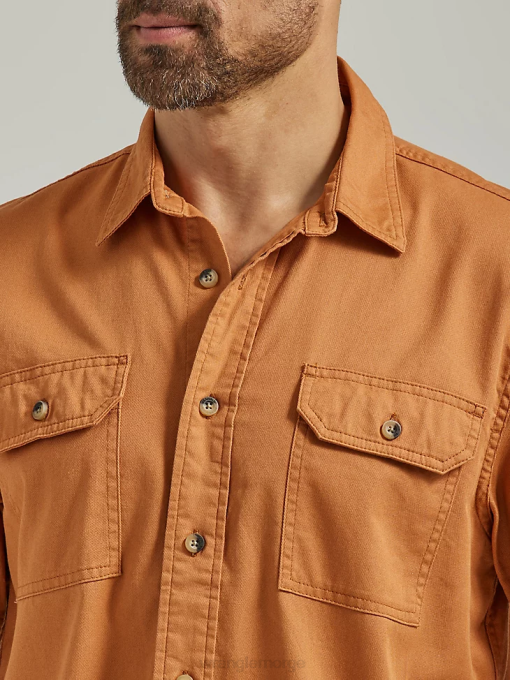 klær nei Wrangler menn episk myk twill-skjorte hassel (112330921) 8V40355