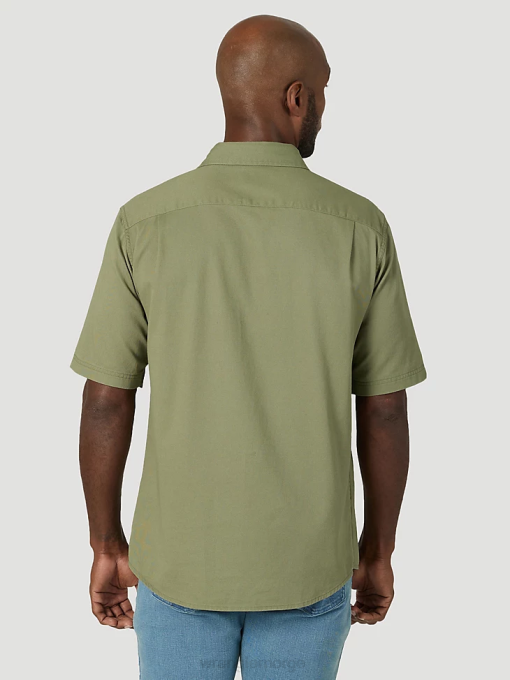 klær nei Wrangler menn episk myk twill-skjorte olivin (112315229) 8V40363