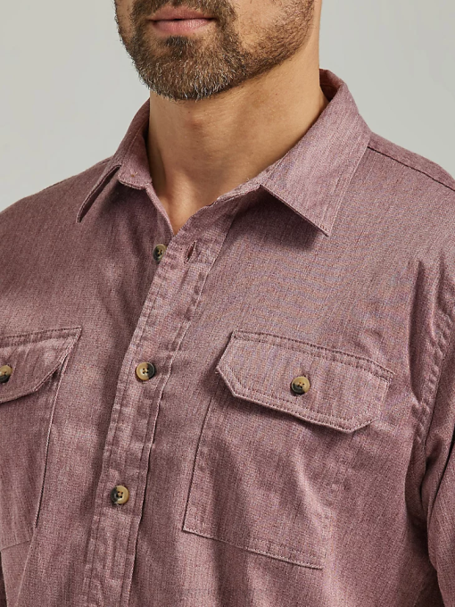 klær nei Wrangler menn episk myk twill-skjorte sobellyng (112333277) 8V40358