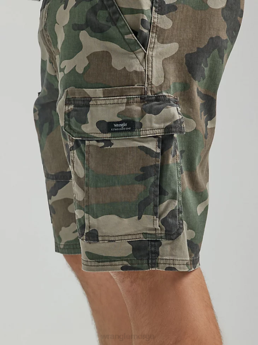 klær nei Wrangler menn femstjerners premium cargo short grønn brun camo (112336219) 8V40518